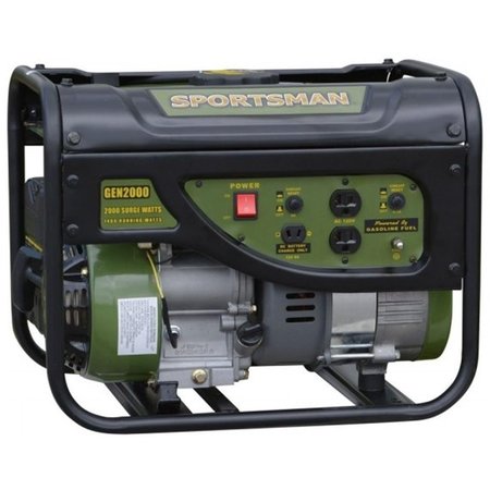 STRIKER Portable Generator, Gasoline, 1,400 W Rated, 2,000 W Surge, Recoil Start, 120V AC/12V DC ST9965